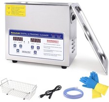 Stainless Steel Industry Ultrasonic Cleaner 3.2L Heated Heater w/Timer