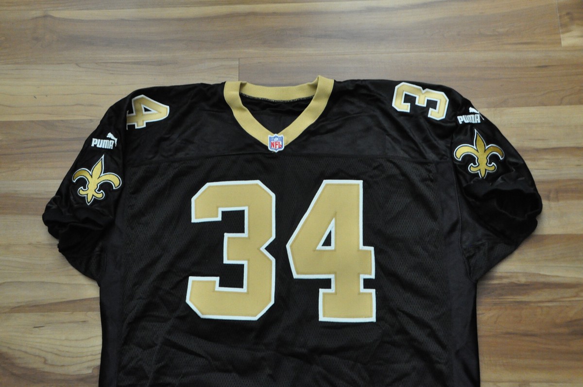 Ricky Williams New Orleans Saints PUMA Jersey Authentic Black Ripon Men 54  2XL