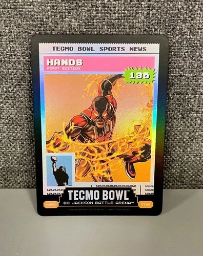 2026 Bo Jackson Battle Arena Hands (Jerry Rice) Fire Tecmo News Battlefoil #N340