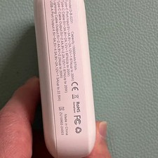 10000mAh Pink Power Bank with Built-in Cable  LED Display