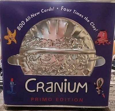 Cranium Primo Edition Collectors Tin Board Game 800 Cards 4x Clay! NEW SEALED