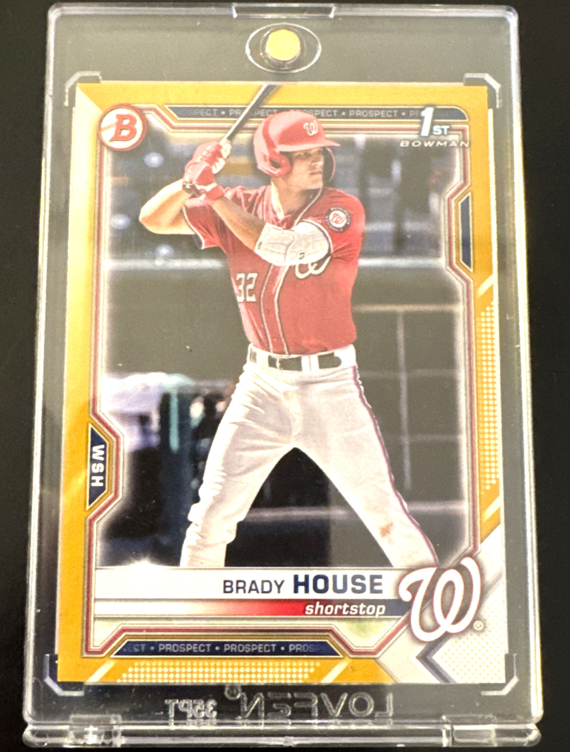 2021 Brady House Bowman Draft Gold Parallel /50 Rookie RC SP BD-186 Nationals