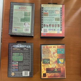 SEGA Genesis Game Lot w/ Manuals - Sonic, Mortal Kombat, Street Fighter, Sports