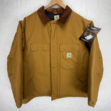 Carhartt C03 BRN Arctic Quilt Lined Duck Coat Mens 50 2XL NWT NOS USA