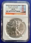 2012 (S)_ NGC_ Silver Eagle S$1_ MS69_ EARLY RELEASES_ #3565693-500