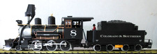 LGB 2319S COLORADO & SOUTHERN 2-6-0 STEAM ENGINE #8 w/ SOUND & SMOKE