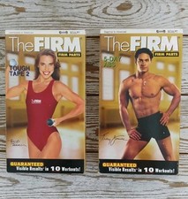 The Firm Workout Firm Parts VHS 5 Day Abs, Tough Tape 2, Lot Of 2 Sculpt Tapes