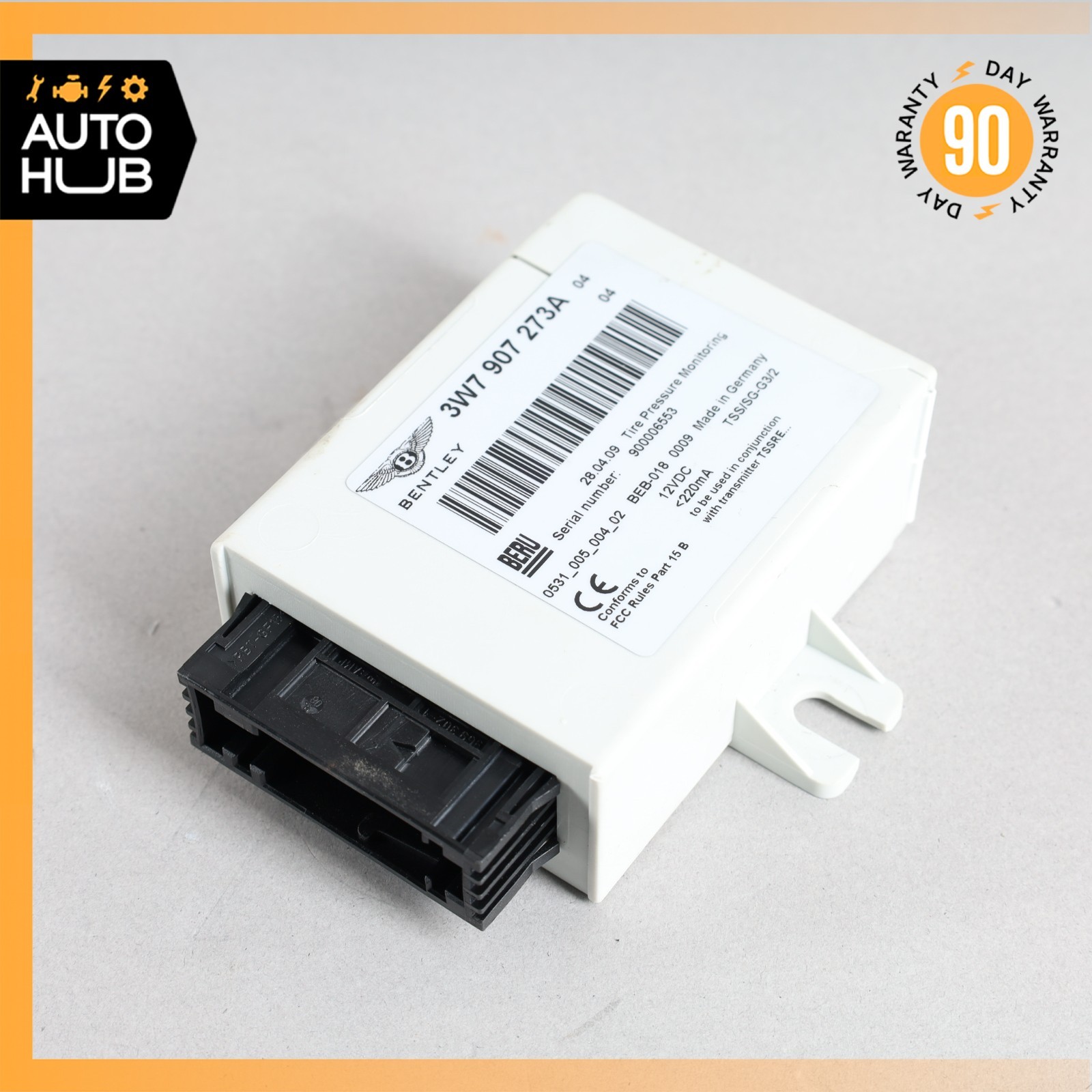 Bentley Continental GTC GT Tire Pressure Monitoring System TPMS Module OEM