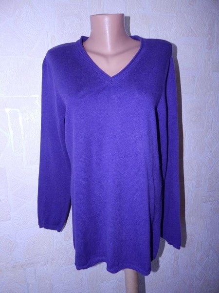 Men Gerry Weber Sweater Purple Cotton 44 / XXL /