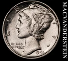 1943 Mercury Dime- Silver- Choice Gem Brilliant Unc- Luster- No Reserve #L5590