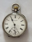 Sterling Silver Antique Pocket Watch with OMEGA Movement Working Order