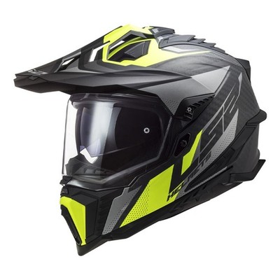LS2 Explorer Focus Carbon Matte Titanium Dual Sport Helmet Adult Size XS