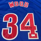 Kerry Wood Autographed Custom Chicago Cubs Baseball Jersey w/ Inscription (BAS)