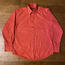 Vtg 90s Giorgio Armani Le Collezioni Embroidered Logo Red White Stripe Shirt