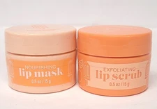 Bath & Body Works - Orange CREAMSICLE - EXFOLIATING LIP SCRUB & LIP MASK - SET