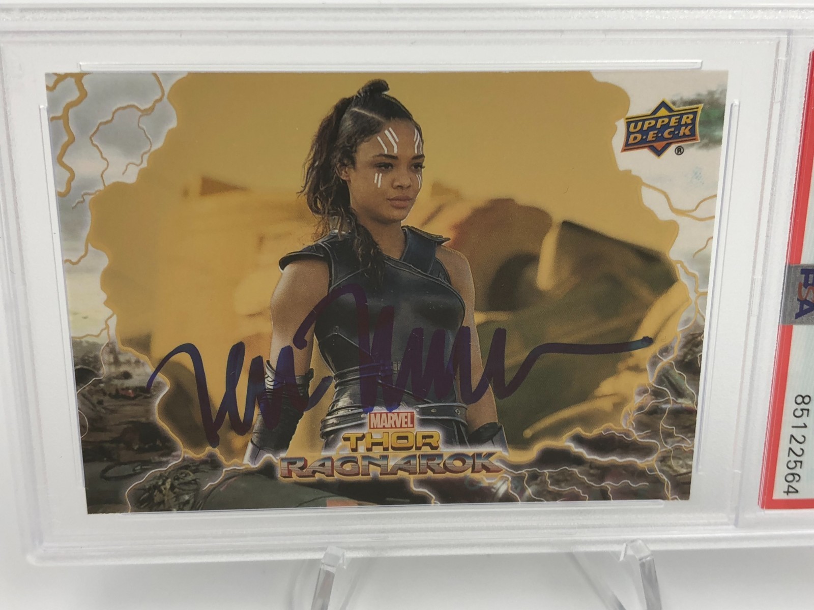 TESSA THOMPSON AUTO card VALKYRIE THOR RAGNAROK Signed MARVEL PSA GEM MINT 10 view 7
