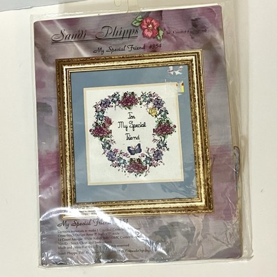 Sandi Phipps Counted Cross Stitch Kit #354 My Special Friend 7 x7  Sealed