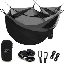 Double Person Camping Hammock with Mosquito Net Hanging Hammock