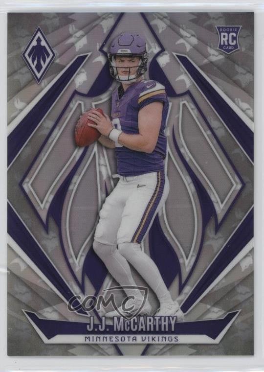 2024 Panini Phoenix Rookies Team Logos 48/299 JJ McCarthy #185 Rookie RC 15ik