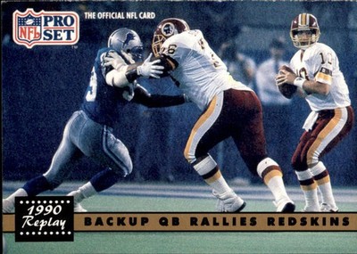 1991 NFL Pro Set Rutledge comes off Bench to Spark Comeback #330 (6025)