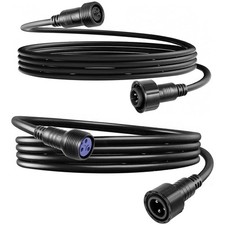 Waterproof Dmx Power Cord, 2m 6.6ft Male Female Dmx Power Data Output Connect...