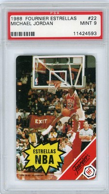 1988 Fournier Estrellas Michael Jordan #22 PSA 9
