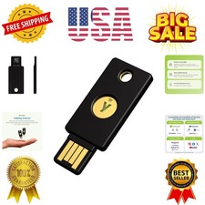 - Multi-Factor authentication MFA Security Key and passkey, Connect via USB-A...