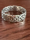 NEW Vintage Celtic Knotwork Sterling Silver Band 925  Ring size 11.5