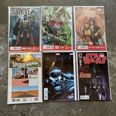 Lot of six marvels comic books