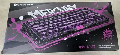 Gravastar Mercury V75 Lite-Transparent Pink Hall Effect Magnetic