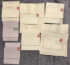 1921 Mt Holyoke College 7 Letters w/ 2¢ Washington Covers South Hadley MA