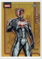2026 Topps Chrome Marvel True Gold Refractor /50 Card #185 - ULTRON