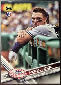 2017 TOPPS SERIES 1 AARON JUDGE LEANING ON RAILING SP ROOKIE #287