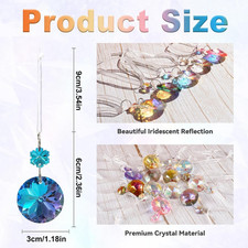 12pcs Small Christmas Crystal Ornaments for Mini Tree Decorations, 1.18 Mini...