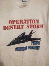 Vintage 1980s F-117A Stealth Fighter Shirt Size M Single Stitch Made In The USA