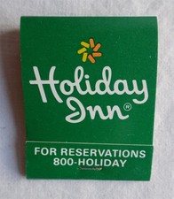 Vintage Unstruck Full Matchbook, Holiday Inn Hotel, Massachusetts & New Jersey