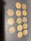 Lot Of 13 Indian Head Pennies Penny Different Dates