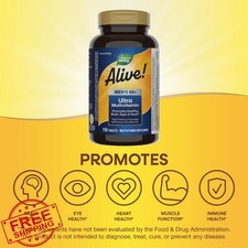 Nature's Way Men's Multivitamin 50 Plus 150 Tablets Energy Heart