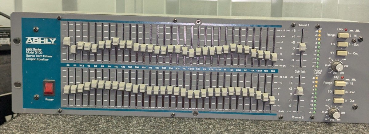 Ashly GQX-3102 dual-channel 31-band graphic equalizer, $299.95