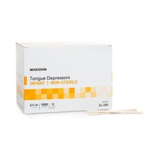 1000 McKesson Infant Wood Tongue Depressor Pediatric Craft Sticks - 1 Box