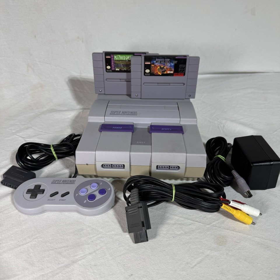 A tested, working SNES bundle is one of the most beloved consoles ever made — the library alone (Mario, Zelda, Donkey Kong Country) makes this an instant hit with any teen.