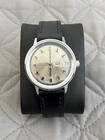 Vintage 1972 Timex Marlin - Day/Date - Ref 26850 2772 - Silver Dial - Runs