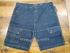 Marithe Francois Girbaud Shorts Size 44 Blue Shuttle Short Relaxed Fit NWT