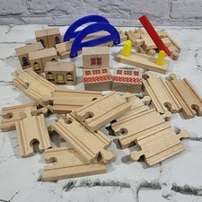 Battat Wild Ridge Brio Compatible Wooden Train Track Parts Pieces Lot