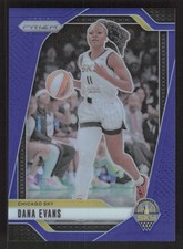 2024 Panini Prizm WNBA #72 Dana Evans Blue Prizms #/199 SN