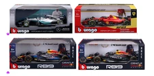 Bburago 1:18 Formula F1 Racing Die-Cast Car, Ferrari, Red Bull, Mercedes