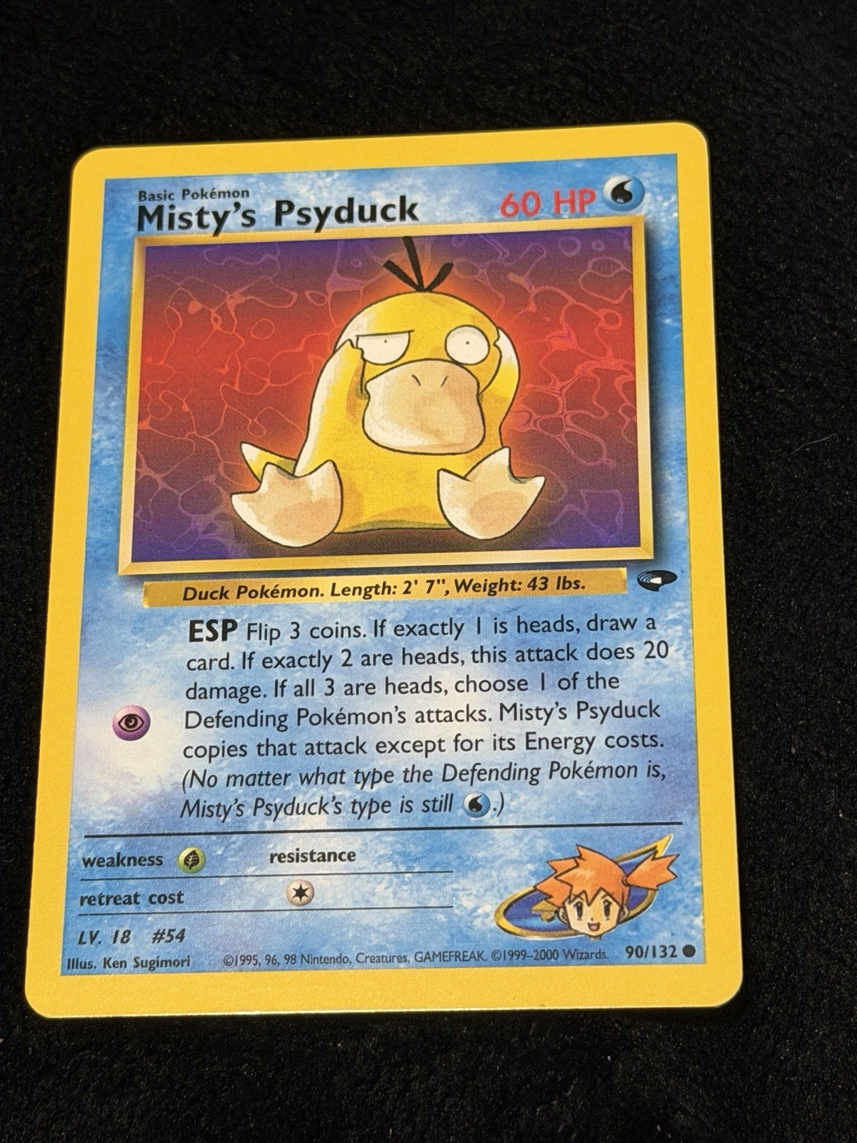 Pokemon Card - Misty's Psyduck Gym Challenge 90/132 Common 1st Edition