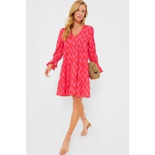 Tuckernuck Pomander Place Hot Pink Ikat Kenzo Mini Dress Size Small