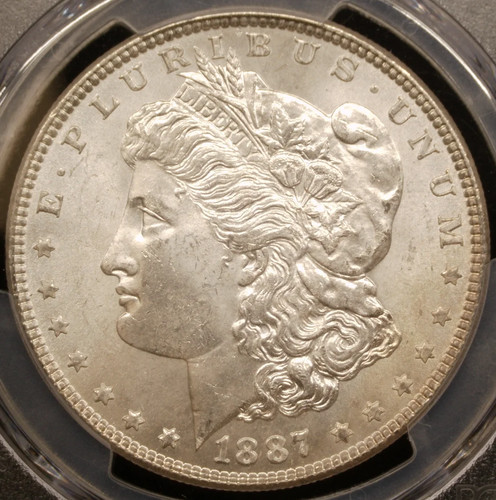 1887 P Morgan Silver Dollar PCGS MS-64