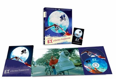 E.T. - L' EXTRA TERRESTRISCH - NUMMERIERT - BOOK + MAGNET - ITA - ENG BLU-RAY + DVD